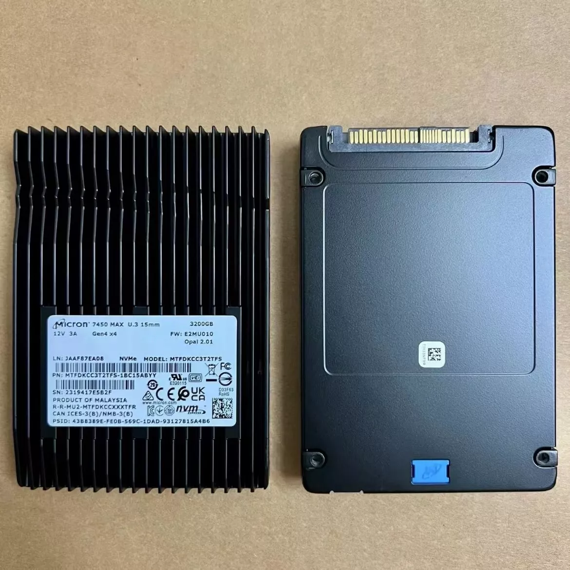 Micron 7450 MAX 3.2 TB 2.5″ U.3 PCIe 4.0 (NVMe) SSD