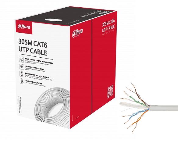 %100 Bakır Cat6 Kablo – Dahua PFM9201-6UN-C 305M Utp Cat6 Lszh Cpr E Kablosu