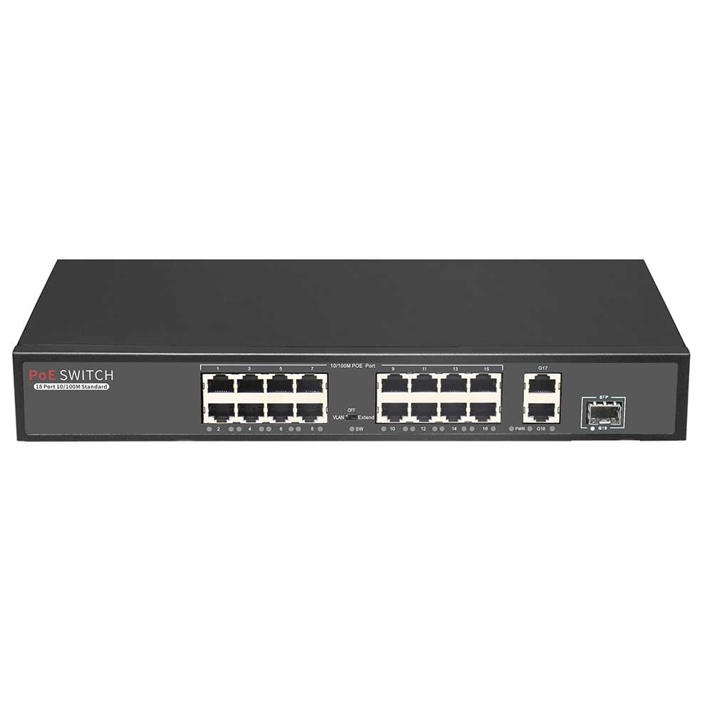 16+2 Port PoE Switch – 10/100
